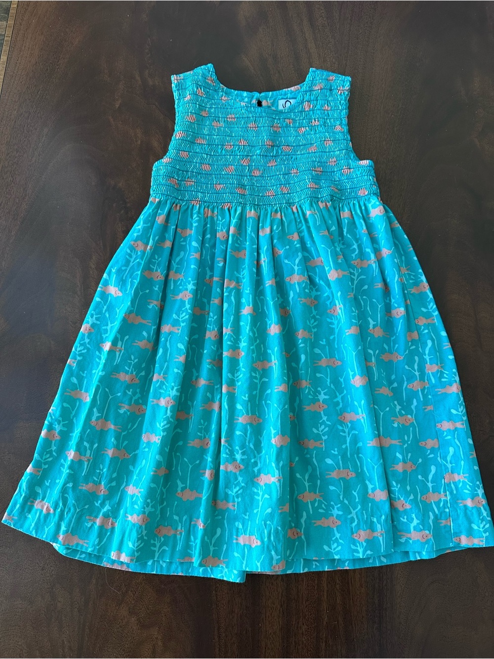 Vintage Lilly Pulitzer girls fish long smocked dress size 4T